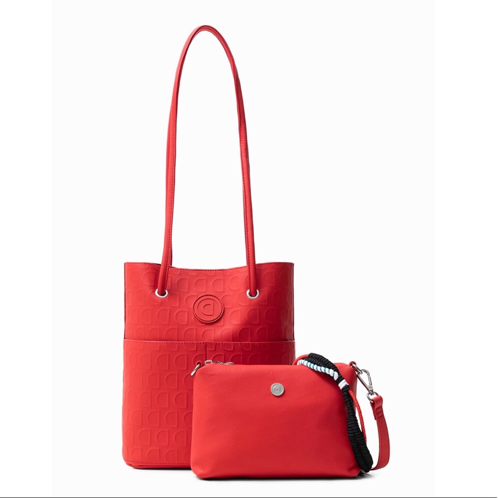 Red Desigual medium tote - Picture 4 of 6